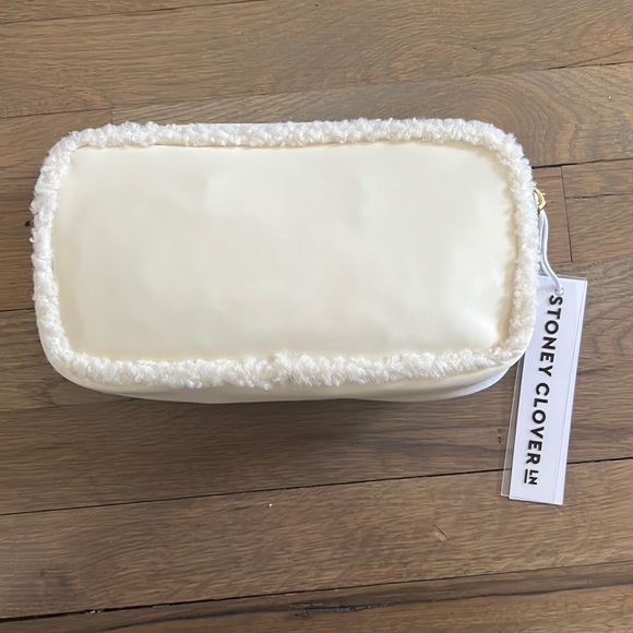 Stoney Clover Lane Handbags - NWT 100% Authentic Stoney Clover Ln Small Pouch with Sherpa Trim